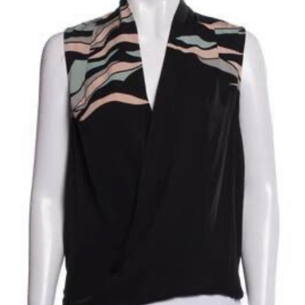 DVF silk top with slip